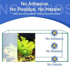Aquarium Background & Fish Tank Background – Ultra HD Static Cling, Tape-F