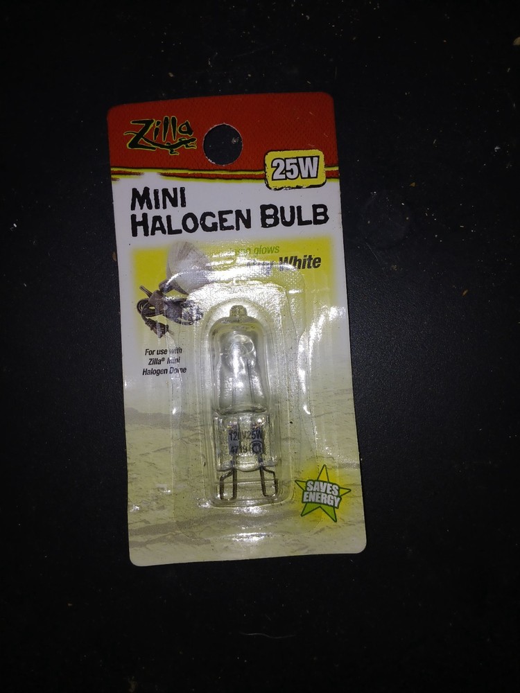 Zilla Mini Halogen Lamp Reptile Bulb 25-Watt Day White