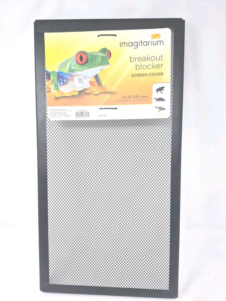 Imagitarium Screen Cover 10-Gal Tank Reptile Amphibian Breakout Blocker – New