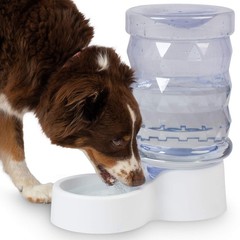 PetFusion H2O Gravity Pet Water Dispenser. Durable 2.5 Gallon Waterer Feeder….