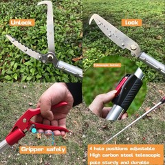 7.3ft Snake Catcher Tongs Grabber Professional Traps Stick Heavy Duty Auminum…