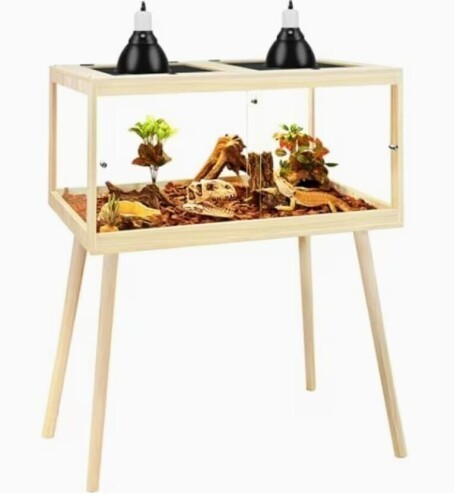 PROLEE Animal Habitat – Bearded Dragon, Reptiles, Lizards etc 77 Gallons (Wood)