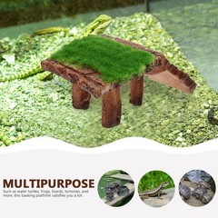 Resin Turtle Basking Platform Rockery Decor for Reptile Enclosures