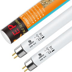 T8 UVB Reptile Light 15W 10.0-2 Pack,Uva UVB Light Bulb for Reptiles,Reptile UVB