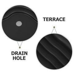 Reptile Feeding Dish Bathing Pool with Ramp for Turtle Large Water Bowl