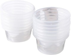 Versatile 1 Oz Reptile Bowls – 100 Pack Clear Feeding Cups for Small Pets
