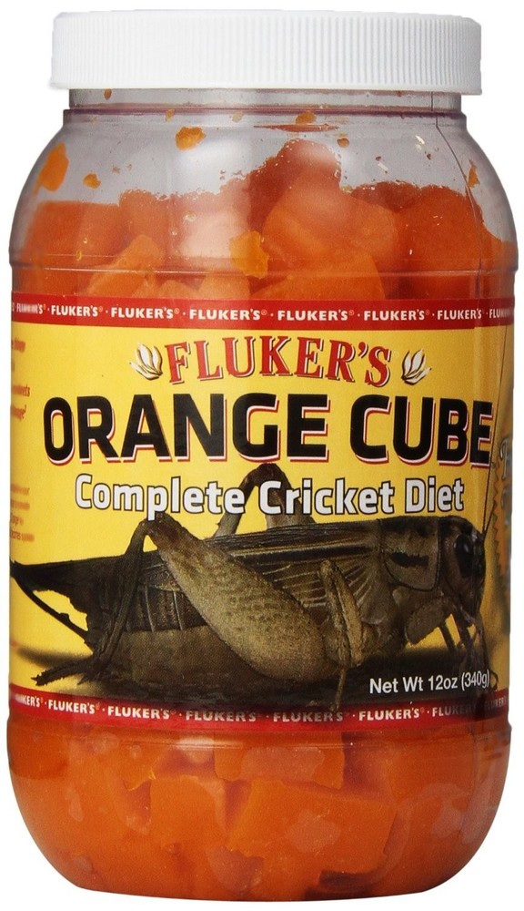 Fluker’s Orange Cube Complete Cricket Diet, Gut 12 Ounce (Pack of 1), Black