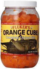 Fluker’s Orange Cube Complete Cricket Diet, Gut 12 Ounce (Pack of 1), Black