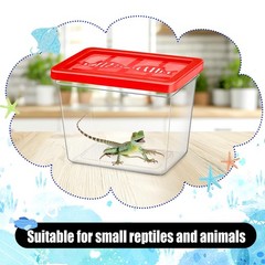 30 Pack 12 oz Plastic Fish Bowls with Lids Plastic Reptile Terrariums Carrier…
