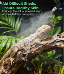 Automatic Reptile Misting System with Timer, 360° Adjustable Nozzles DIY Humi…