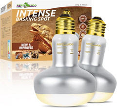 2 Pack Heat Lamp 100W, Intense Basking Spot Simulated Natural Sunlight Heating L