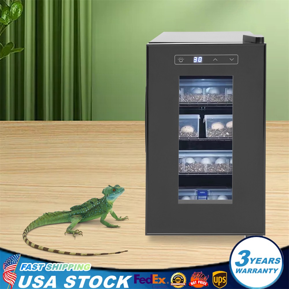 Reptile Egg Incubator Lizard Hatching Breeding Brooder 50-104°F Led Display