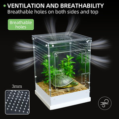 Jumping Spider Enclosure,7.8”X8”X12” Large Insect Terrarium, Praying Mantis H