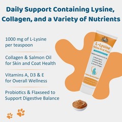 L-Lysine for Cats Oral Paste – Immune & Respiratory Support Felines Brown