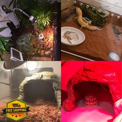 Tfwadmx Tortoise Hideout Resin Rock Cave Bendable Vines Lizards