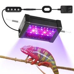 UVB Reptile Light, 9W UVA UVB Dimmable LED Reptile Lamp for Bearded Dragon, C…