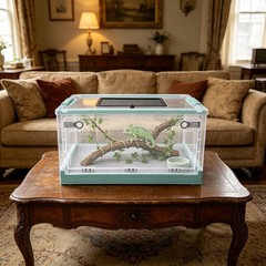 Foldable Reptile Terrarium, Snake Reptile Tank, Reptile Tank with Full View