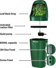REPTIZOO Reptile Waterfall Automatic Reptile Drinking Fountain Water Dispenser,