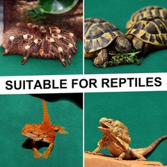Reptile Carpet 4 Pack Terrarium Liner 24×47 Inch Washable Tank Mat Green