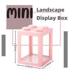 Mini Sea Monkey Tank, Small Shrimp Tank Stackable Mini Aquariums for Fairy Sh…