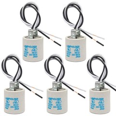 E26 Socket, Ceramic Standard Medium Screw Socket, E27 Bulb Lamp Holder, E26 L…