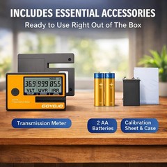 Labs Tint Meter Works on Side Windows, Digital Tint Solar Film Car Transmissi…