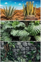 3 Pcs Reptile Background for Terrarium 40 Gallon, Bearded Dragon Tank Background