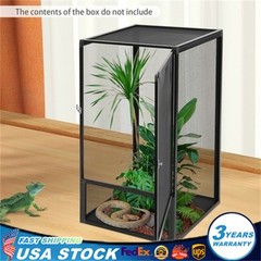 Micro Habitat Terrarium Enclosure Reptile Pet Feeding Net Box 17.7*17.7*31.5in