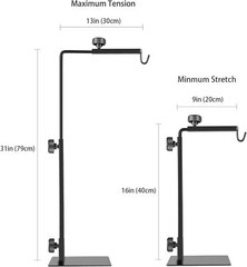 Reptile Lamp Stand Adjustable 16-31 Inch Domes Heat Lamp Metal Bracket Floor …