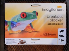Imagitarium Screen Cover 10-Gal Tank Reptile Amphibian Breakout Blocker 10″x20″