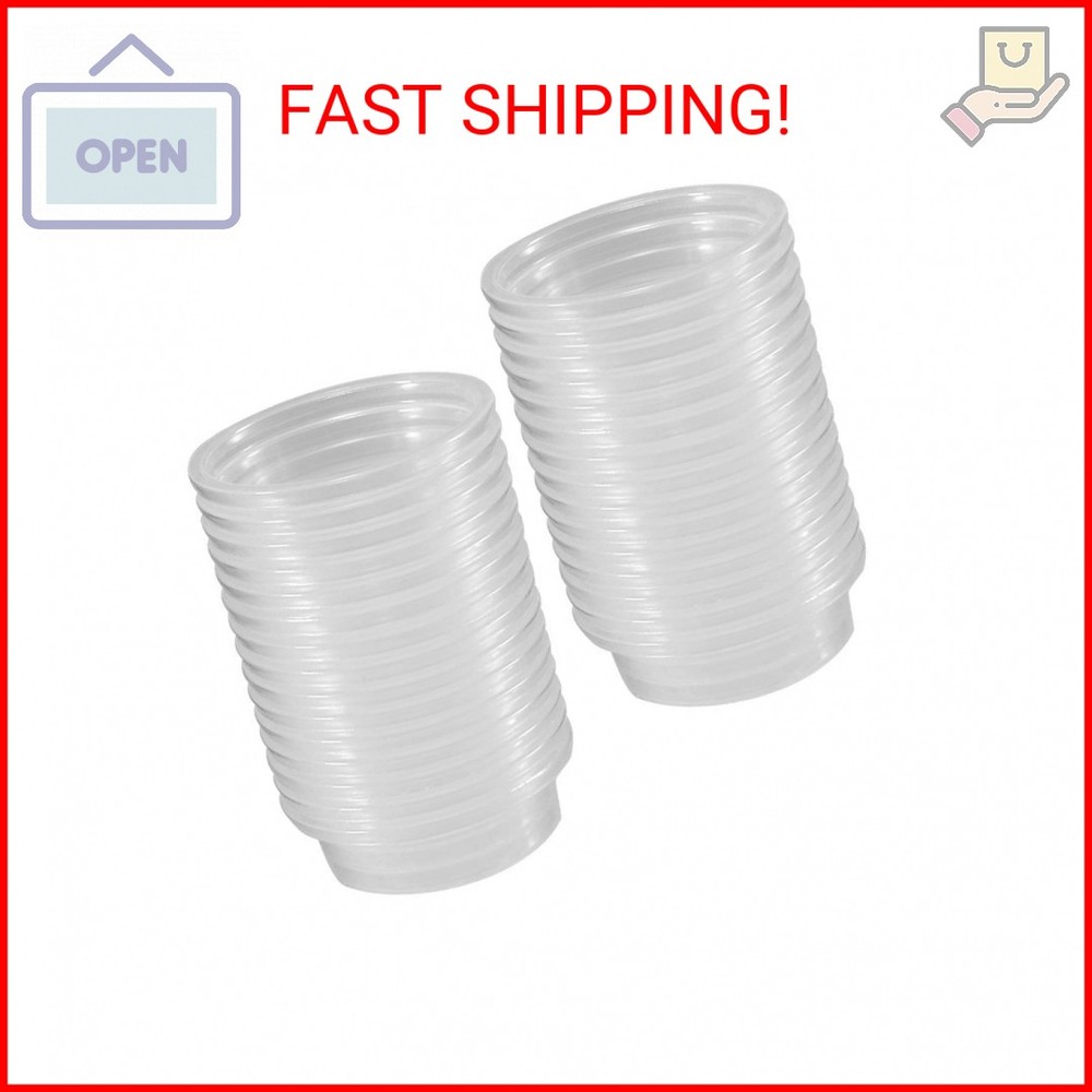 YOGURTCK 100pcs Crested Gecko Feeding Cups Reptile Feeder Bowls for Putting in W