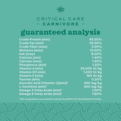 Oxbow Critical Care Carnivore, Made with Whole Egg & Dried Chicken, 2.47 oz