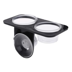 Reptile Feeder Single Double Feeding Bowl Water Breeding Dispenser Plastic
