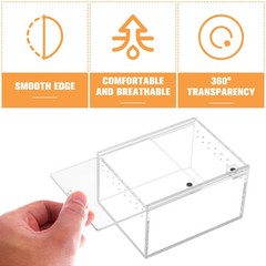 3 Pieces Jumping Spider Box Spider’s Habitat Supplies Lizard Case