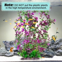 Hamiledyi Aquarium Plastic Plants Aquarium Decor Artificial Fish Tank Plants,…