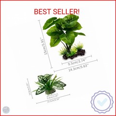 Moonorange Reptile Artificial Plants, Terrarium Plants Decorations Supplies, Aqu