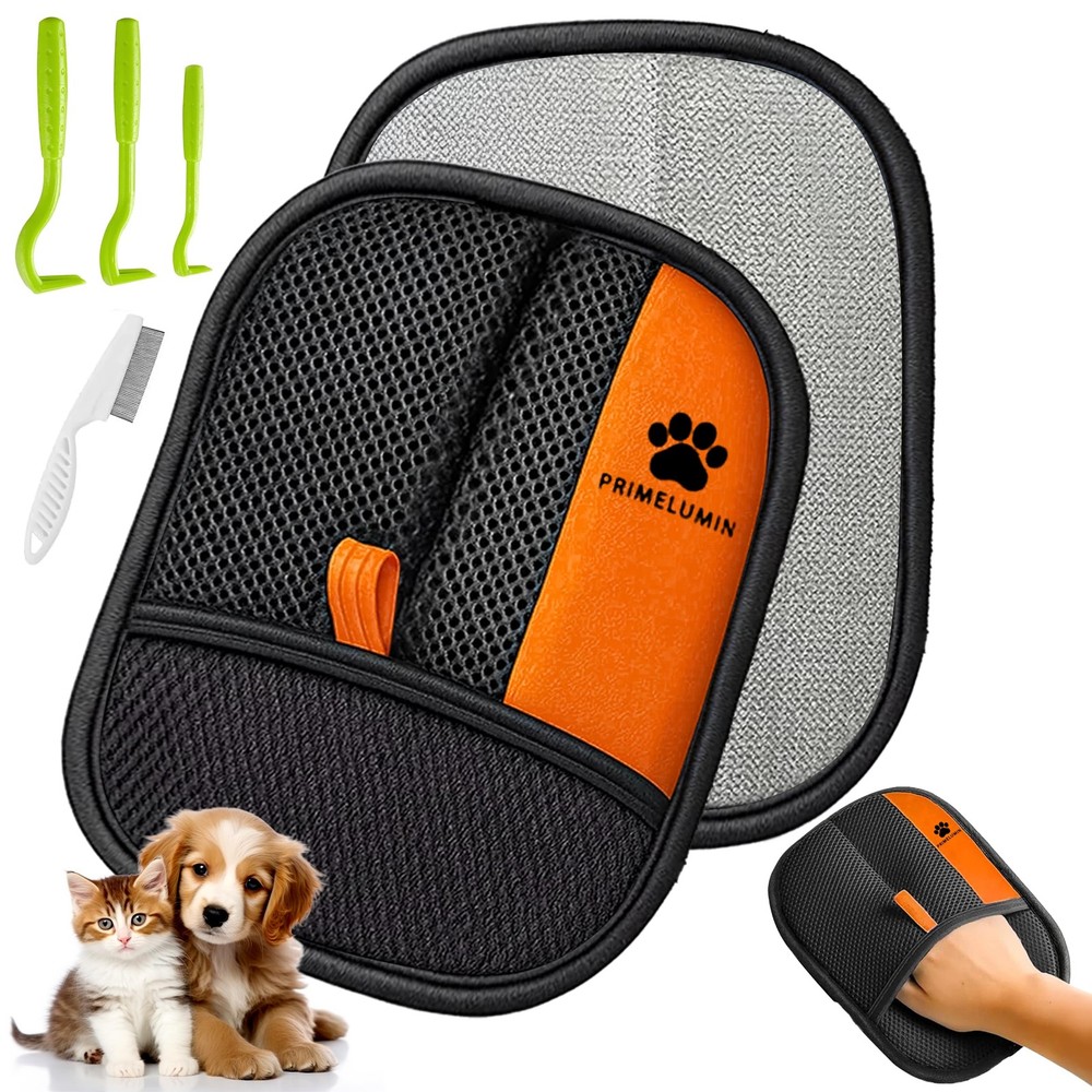 Pet Hair Remover Glove for Dogs & Cats 2026 Upgraded Design Reusable Electros…