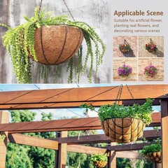 LAVEVE Coco Coir Liner Replacement for Plant Hanging Basket, 2 PCS 16 Inches …