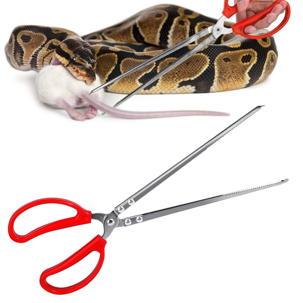 Snake Feeding Tongs,15 Inch Reptile Feeding Tongs,Extra Long Large Tweezers f…