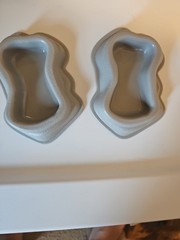 Zilla Feeding Dish Reptiles Amphibians Etc. Small Plastic Gray (2)