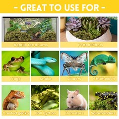 2.6LB Sphagnum Moss for Reptiles, 100QT Natural Live Moss Terrarium Bedding