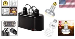 Reptile Heat Lamp Combo Pack with Dual Reptile Lig