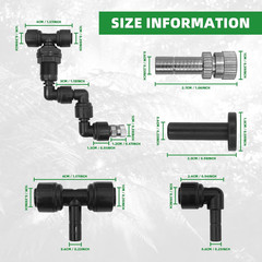 Set of 2 Adjustable 1/4″ Reptile Misting Nozzles