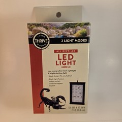 Glow Up! Thrive Reptile LED Light Dual Mode Day & Ultraviolet Blacklight New