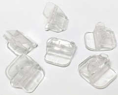 6 Pack Rimless Clips Fits 1/8 to 3/16 Inch 3MM to 5MM Fasteners Hardware