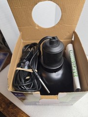 REPTI HOME Reptile Deep Dome 5.5 in Lamp Fixture w/ Thermostat Controller Black