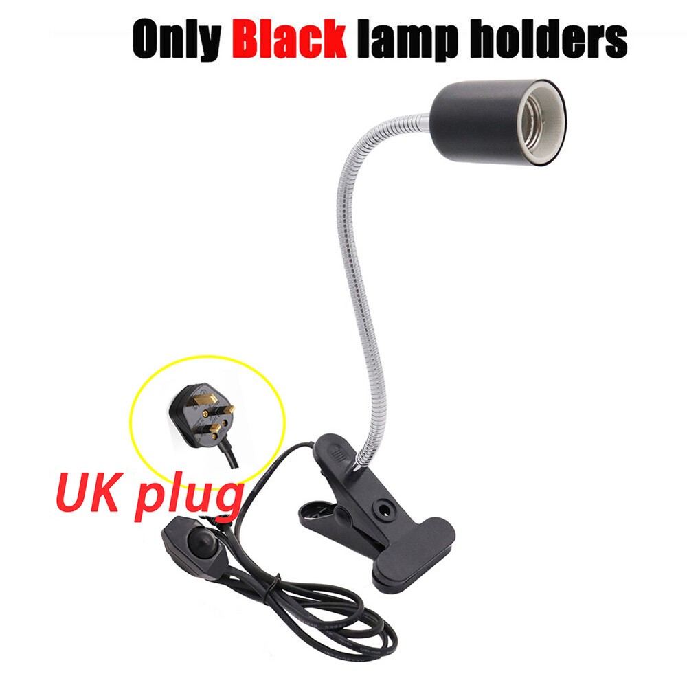 Reptile Lamp Fixture Holder Clamp Tortoise Lizard Basking Heating Light Bulbs