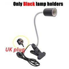 Reptile Lamp Fixture Holder Clamp Tortoise Lizard Basking Heating Light Bulbs