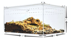 Acrylic Enclosure Terrarium Large 12”(L) x 8”(W) x 6”(H) Reptile, Snake, Spider