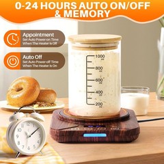 Sourdough Starter Warmer, Digital Temperature Control Heating Mat for Home Ba…